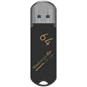 Spominski ključek 64GB USB 3.1 Teamgroup C183 - plastičen/s pokrovčkom/črn (TC183364GB01)