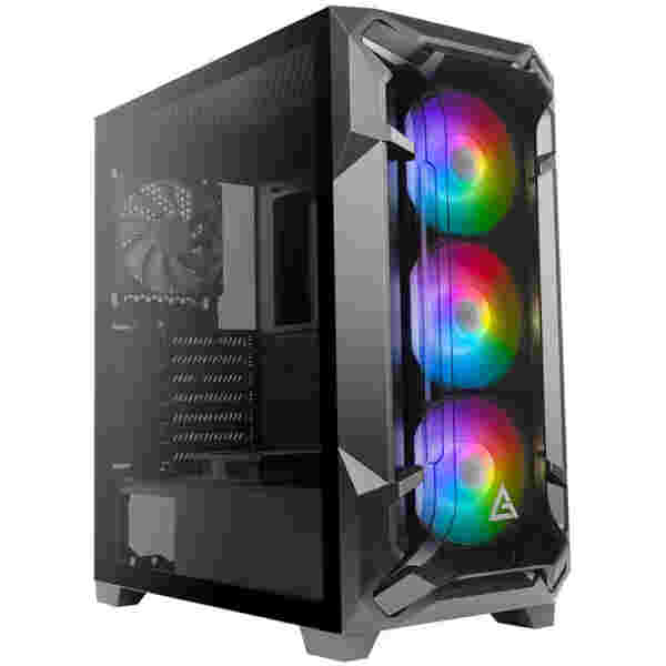 Ohišje Antec DF600 Flux MidiATX - črna RGB