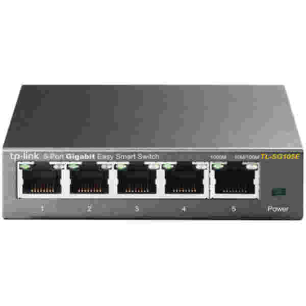 STIKALO 5-PORT TP-Link Easy Smart 100/1000 (TL-SG105E)