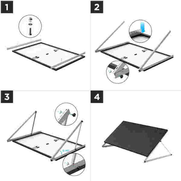 EcoFlow 50'' nagibni montažni nosilec za fiksni solarni panel - Image 3