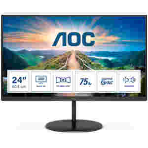 Monitor AOC 60,5 cm (23,8") Q24V4EA 2560x1440 75Hz IPS 4ms HDMI DisplayPort  zvočniki 3H sRGB121% - Image 4