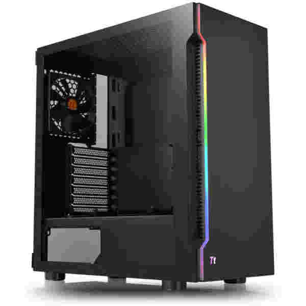 Ohišje Thermaltake  H200 TG MidiATX - črna RGB - Image 2