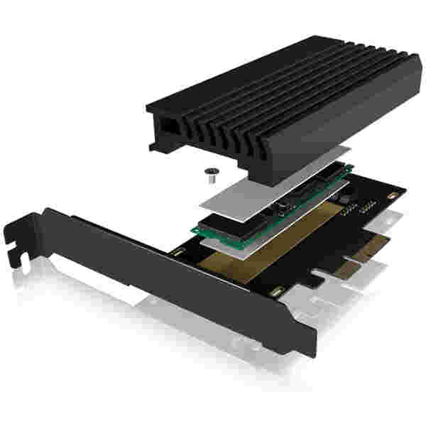 Icybox IB-PCI214M2-HSL ohišje/adapter za M.2 NVMe SSDje na PCIe x4 kartico s hladilnikom - Image 2