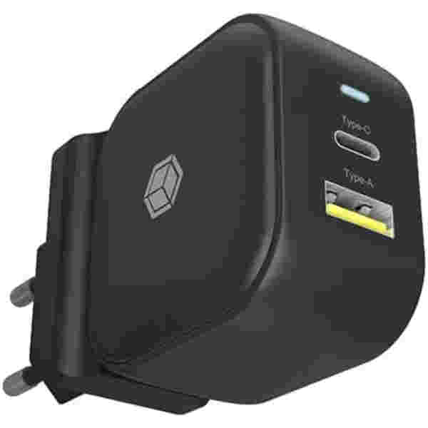 Icybox IB-PS106-PD 38W dvojni QC 3.0 USB polnilnik s PowerDelivery