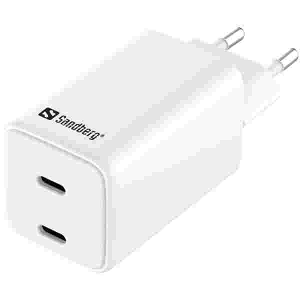 Sandberg AC Charger Dual USB-C PD65W EU