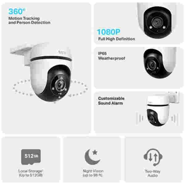 TP-LINK Tapo C500 FHD 360° Pan/Tilt zunanja Wi-Fi varnostna kamera - Image 2