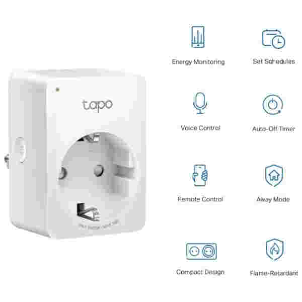 TP-LINK Tapo P110 Mini Smart Wi-Fi vtičnica - 4-pack - Image 2