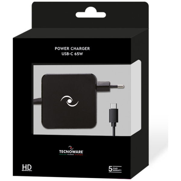 Tecnoware univerzalni napajalnik USB-C 65W s "Power delivery" funkcijo