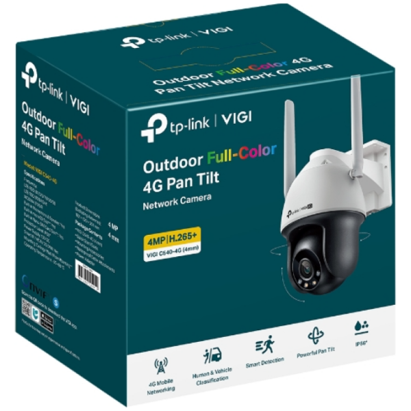 TP-LINK VIGI 4MP zunanja Full-Color 4G/LTE Pan Tilt mrežna kamera (do 2560X1440 H.265+ 30fps) - Image 4