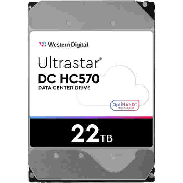 HGST/WD 22TB SATA 3 6GB/s 512MB 7200 ULTRASTAR DC HC570 512e
