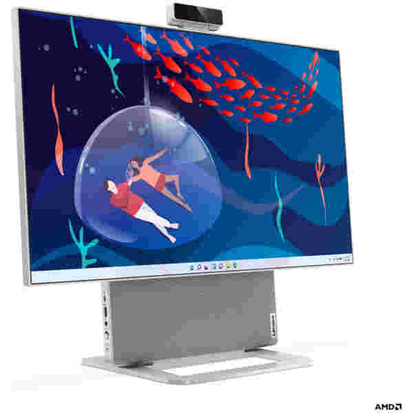 Računalnik AIO Lenovo 68,6 cm 27,0" 2560x1440 Yoga 7 R7-8845HS/16GB /1TB/DP 1xUSB-C/170W-89%/Win11Home srebrno-bel (F0HK0044SC) - Image 3