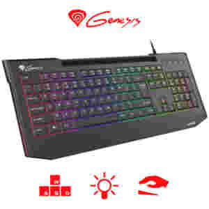 Tipkovnica Genesis Gaming Lith 400 RGB X-SCISSOR USB-HUB (NKG-1419)