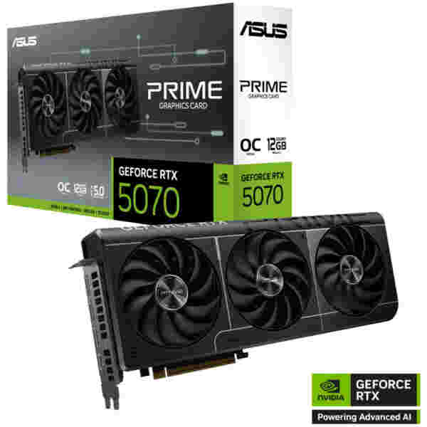 Grafična kartica nVidia RTX5070 Asus PRIME-RTX5070-O12G - 12GB GDDR7 (90YV0M10-M0NA00)