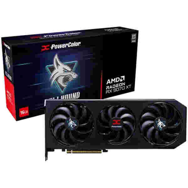 Grafična kartica AMD RX9070 XT PowerColor Hellhound - 16GB GDDR6  | 1xHDMI 2.1b 3xDisplayport 2.1a (RX9070XT 16G-L/OC)