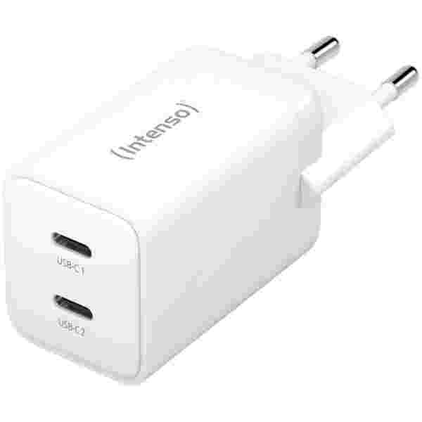 Intenso 40W GaN napajalnik s priključkom 2xUSB-C W40CC