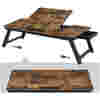 SONGMICS Miza za prenosnik RUSTIC s predalom rustikalna, LLD110B01 - Image 4