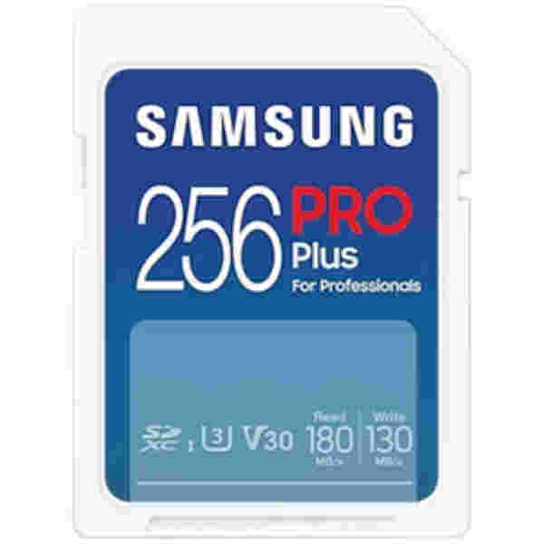 Spominska kartica SDXC 256GB Samsung Samsung PRO Plus 180MB/s/130MB/s U3 V30 UHS-I (MB-SD256S/EU)