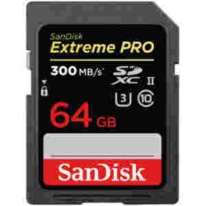 Spominska kartica SDXC 64GB Sandisk Extreme Pro Extreme 300MB/s/260MB/s U3 V90 UHS-II (SDSDXDK-064G-GN4IN)