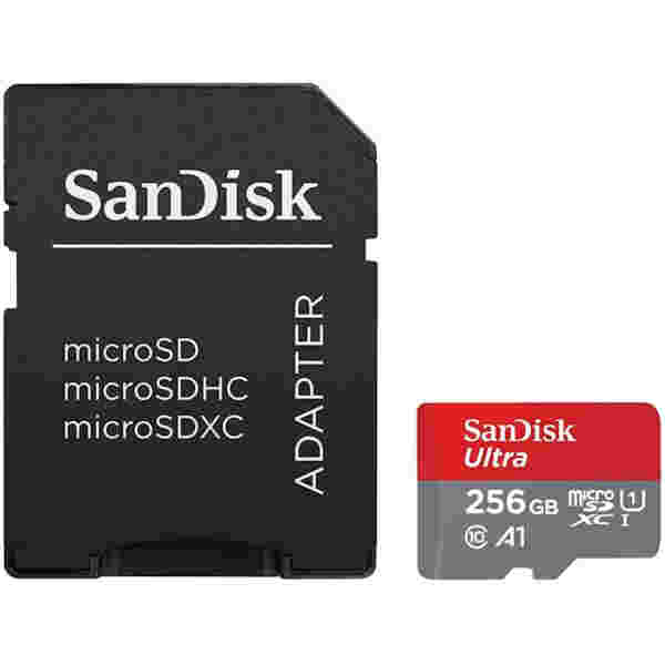Spominska kartica SDXC 256GB Sandisk Ultra 150MB/s/U1 V10 UHS-I +adapter (SDSQUAC-256G-GN6MA)