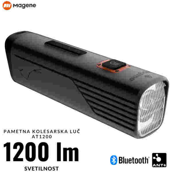 Magene AT1200 Pametna kolesarska luč