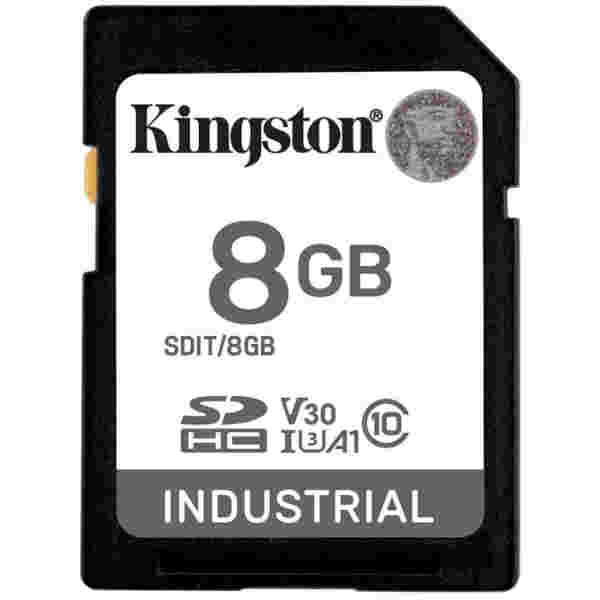 Spominska kartica SDHC 8GB Kingston Industrial 100MB/s/80MB/s U3 V30 UHS-I (SDIT/8GB)