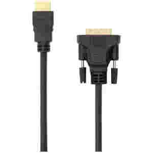 KABEL HDMI/DVI Digital (24+1) M/M  2,0m SBOX pozlačeni kontakti in feritno jedro (HDMI-DVI-2)