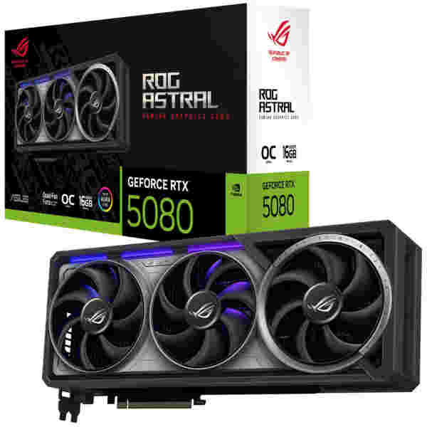 Grafična kartica nVidia RTX5080 Asus ROG Astral OC Edition - 16GB GDDR7 (GCAS-645)