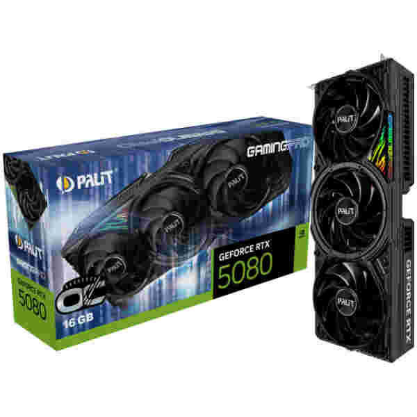 Grafična kartica nVidia RTX5080 Palit Gaming PRO OC - 16GB GDDR7 (NE75080S19T2-GB2031A)