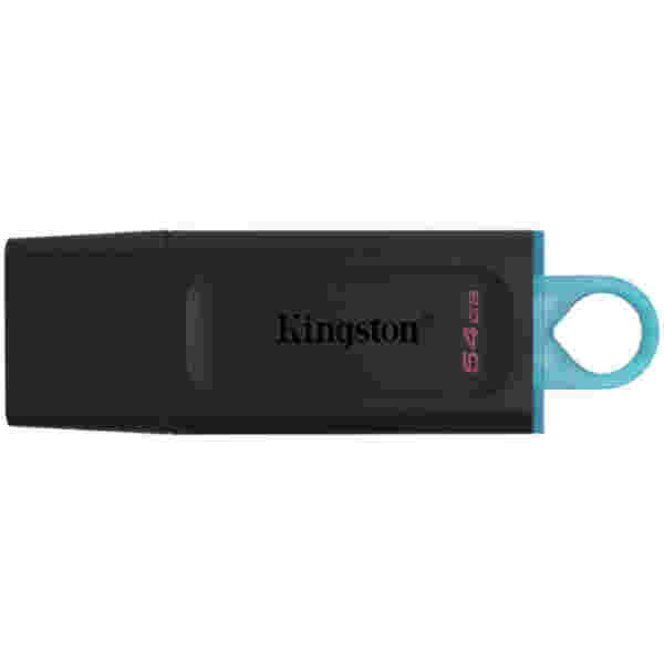 Spominski ključek 64GB USB 3.2 Kingston Data Traveler Exodia 200MB/s 60MB/s plastičen s pokrovčkom črn (DTX/64GB)