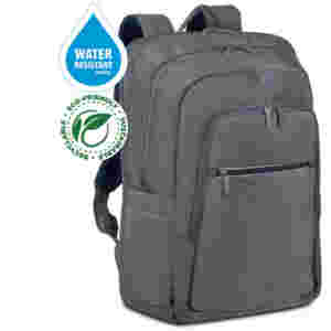 Nahrbtnik za notesnik 43,9 cm (17,3″) RivaCase iz vodoodpornega materiala siv (7596 GREY)