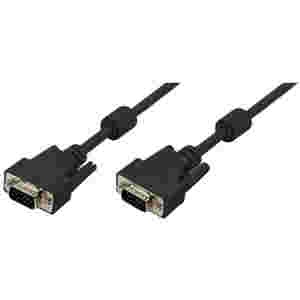 KABEL VGA D-SUB15 M-M  3m LogiLink 2x feritno jedro, dvojno zaščiten (CV0002)