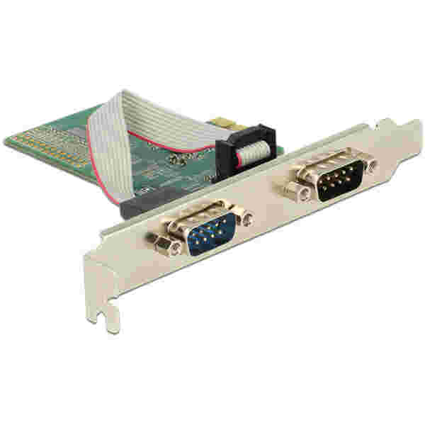 Kontroler PCI-Express => 2x serijski COM port RS232  9pin Delock - Image 2