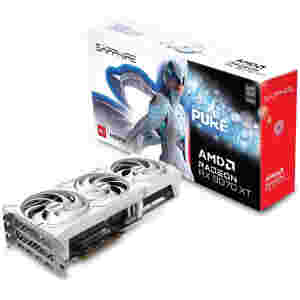 Grafična kartica AMD RX9070 XT Sapphire PURE bela - 16GB GDDR6  | 2xHDMI 2.1 2xDisplayport 2.1 (11348-02-20G)