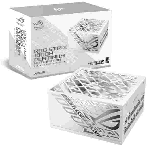 Napajalnik - 1000W Asus ROG STRIX 80Plus Platinum 92% ATX 3.1 (Gen5) Modular 120mm bela (90YE00W4-B0NA00)