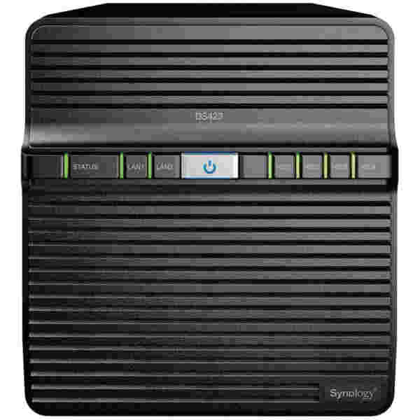 NAS ohišje Synology DS-423 (2GB, Realtek RTD1619B) All-In-One server 4x 3.5" SATA 2x M.2 NVMe SSD