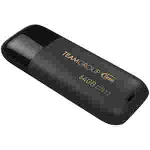 Spominski ključek 64GB USB3.2 Teamgroup C175 plastičen s pokrovčkom črn (TC175364GB01)