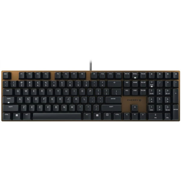 Tipkovnica Cherry KC 200 MX UK | SLO gravura - črna-rjava LED osvetlitev (G80-3950LIBEU-2)
