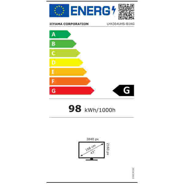 5") LH4364UHS-B1AG 3840x2160 Multimedia Android VA 6