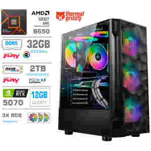 Računalnik MEGA TWR S7 R7-7700/RTX5070/32GB-DDR5/2TB-4.0/750W/Brez OS RGB