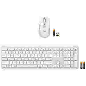 Tipkovnica in miš Logitech brezžična + Bluetooth Signature Slim Combo MK950 SLO bela Bolt USB reciever SLO gravura (920-012491)