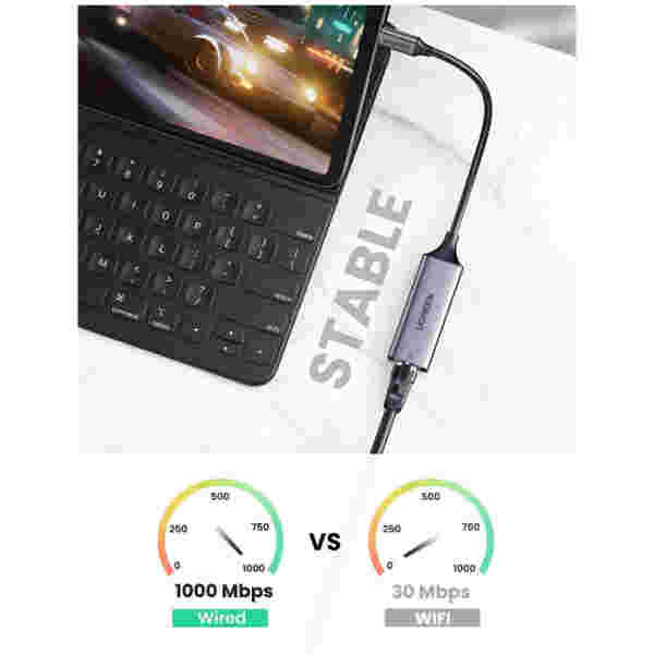 Mrežni adapter USB-C => LAN RJ45 100/1000 Ugreen gigabit (50737) - Image 4