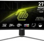 Zaslon MSI MAG-27CQ6PF / 27" / WQHD / 180Hz / 0.5ms (GtG) / ukrivljen / črn - Image 2