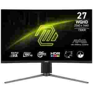 Zaslon MSI MAG-27CQ6PF / 27" / WQHD / 180Hz / 0.5ms (GtG) / ukrivljen / črn