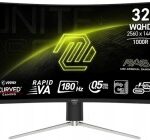 Zaslon MSI MAG 325CQRXF E2 31.5" / WQHD / 240Hz / 0.5ms (GtG) / ukrivljen / črn - Image 2