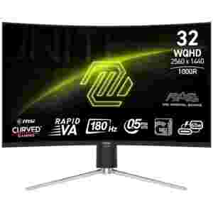 Zaslon MSI MAG 325CQRXF E2 31.5" / WQHD / 240Hz / 0.5ms (GtG) / ukrivljen / črn