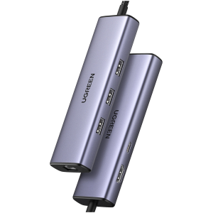 Ugreen 6-v-1 USB-C Hub (100 W PD vhod