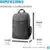 Nahrbtnik za notesnik 39,6 cm (15,6″) HP Prelude Backpack črn (2Z8P3AA#ABB) - slika 2