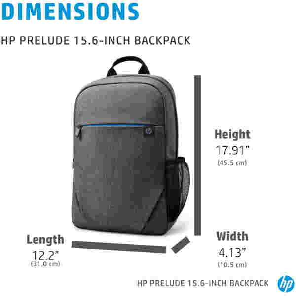 Nahrbtnik za notesnik 39,6 cm (15,6″) HP Prelude Backpack črn (2Z8P3AA#ABB) - slika 2
