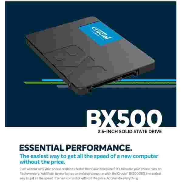 Crucial BX500 2TB 3D NAND SATA 2.5 SSD
