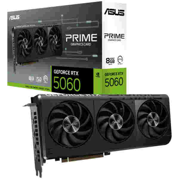 Grafična kartica nVidia RTX5060 Asus Prime OC Edition - 8GB GDDR7 (90YV0N10-M0NA00)